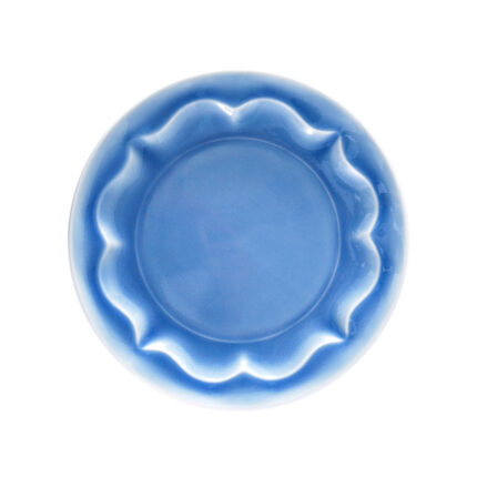 Ocean Blue Flower Plate